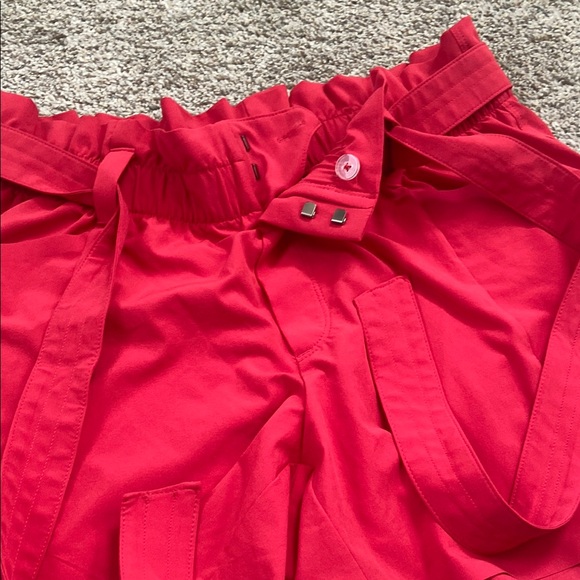 Stylish Red Women's Shorts - Picture 5 of 8